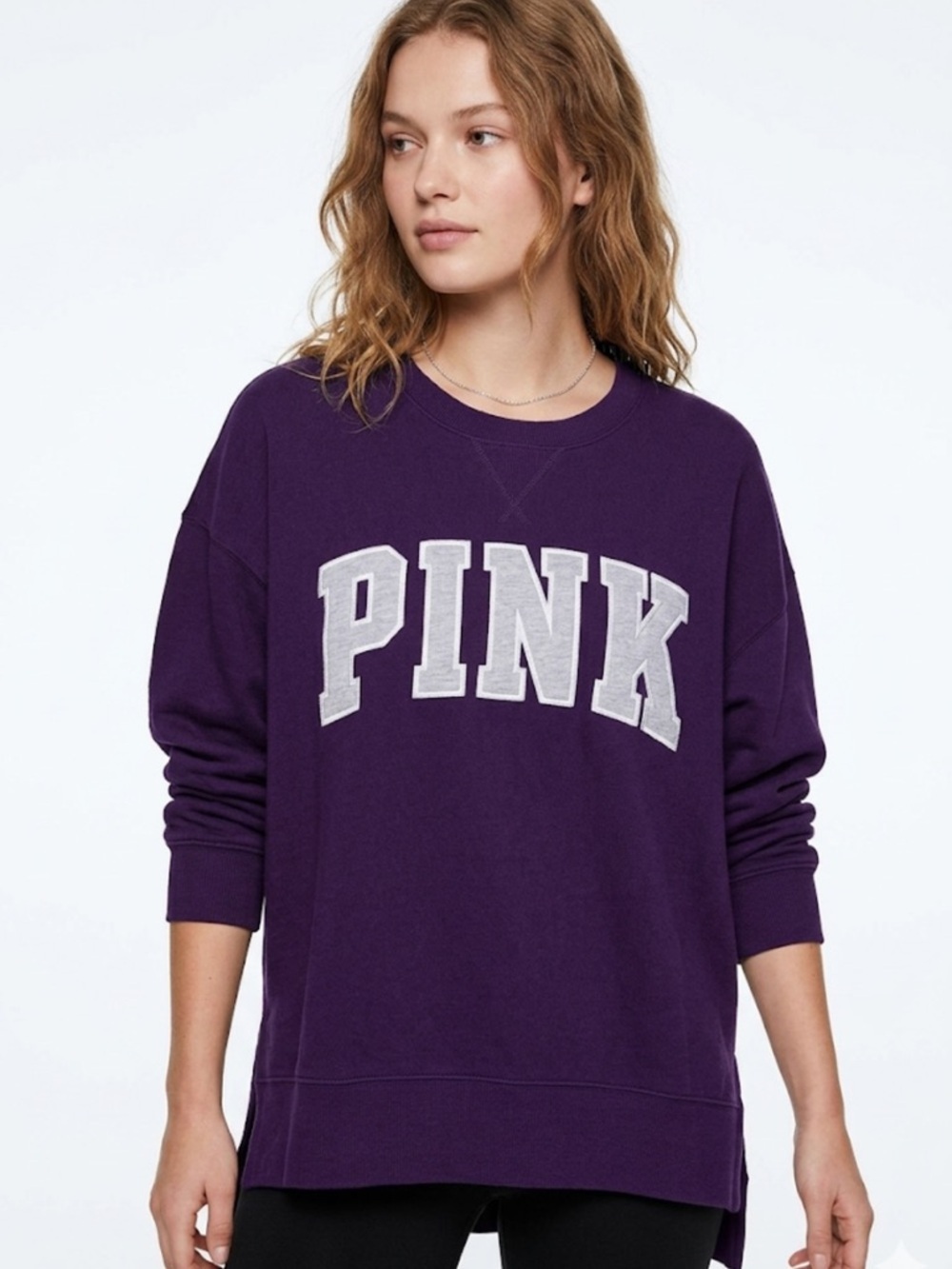 PINK‎ Logo Long Sleeve Tee – Size XS | Bold Branding | Casual-Core Staple | Y2K